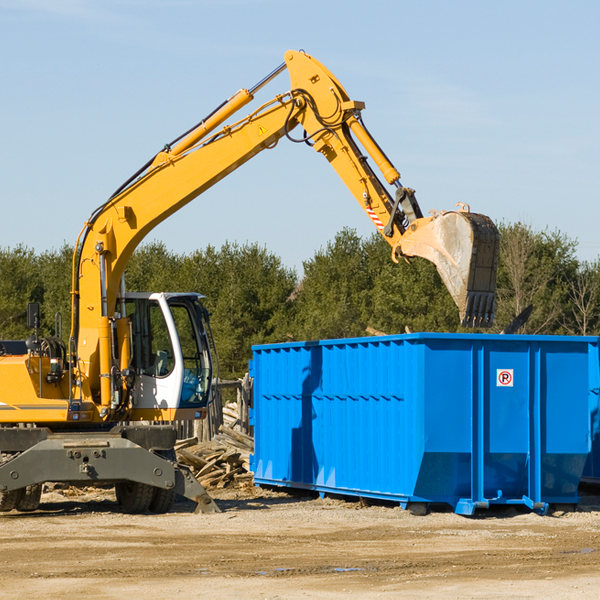 how many times can i have a residential dumpster rental emptied in Pottersville